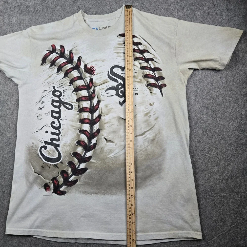 Liquid Blue Chicago White Sox Shirt Mens XL Tan Baseball Graphic Tee MLB 2014